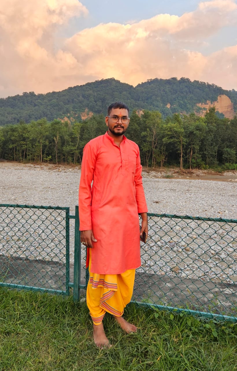 Pandit Suresh Chandra Pandey in traditional kurta